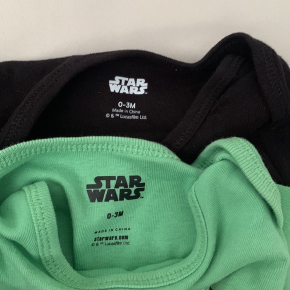 Star Wars 0-3 month baby onesies - Picture 5 of 5